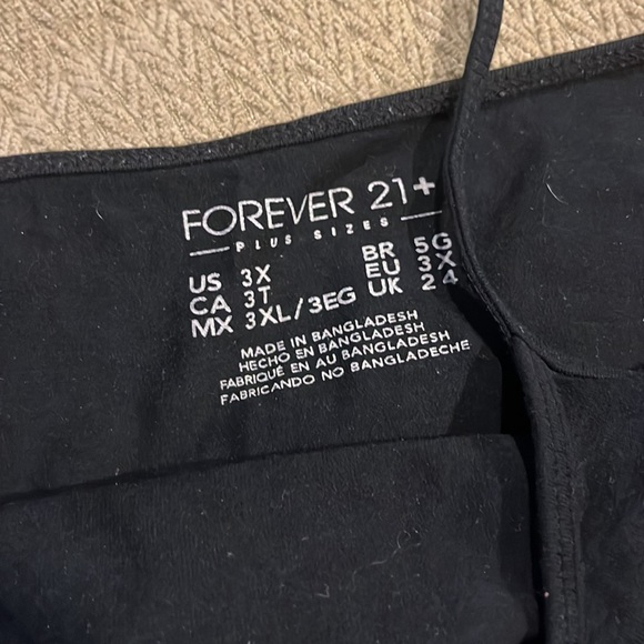 Plus size tank tops 1X - 3X black white pink old navy forever 21 spaghetti strap - Picture 6 of 8